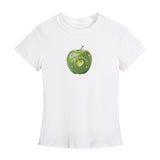 チェリーアップルグラフィックスリムTシャツ
