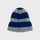 STRIPE LAMBSWOOL BEANIE (FOG)