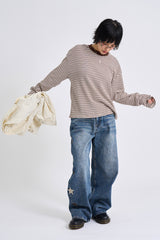 Lenny waffle crop long sleeve