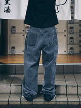 CARPENTER LOOSEFIT DENIM PANTS STONE BLACK