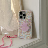 [Mademoment] blossom flower pattern design iphone card case