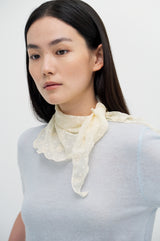 Embroidered Petit Arc Scarf_2colors