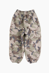Camo boucle fleece pants