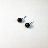 [925silver] オニキスピアス