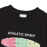25SS サークルフレームロゴクロップショートスリーブTシャツ ブラック
