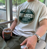 Ritel Paris Printing Round Overfit Short Sleeve
