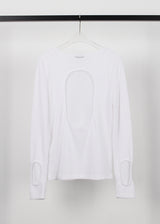 BACK HOLE LINEN KNIT