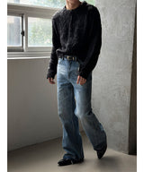 [Unisex] Blend hair crop cardigan(2color)