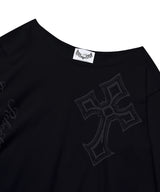 ONE SHOULDER GRAPHIC LONG SLEEVE_BLACK