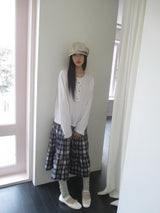 milky knee socks