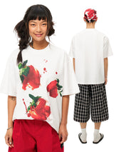 クールバクテリアクイックドライングプリンテッドショートスリーブTシャツ
