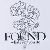 FMW フラワーグラフィック Tシャツ - ホワイト