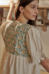 ULLALA PAJAMA Edit Short-sleeve Two-piece Cream[24160WTSSN]