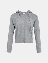 Soft Cable Hoodie Zip-Up