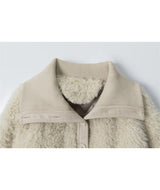 Teddy Fleece Collar Jumper