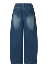 DEMON SIDE DIRTY LOGO DENIM BANDING PANTS UNISEX