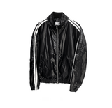 glossy track windbreaker