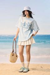 パッチパールルーズフィットTシャツ