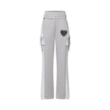 MOLB METAL LOGO BELTED SWEAT PANTS (2Color)