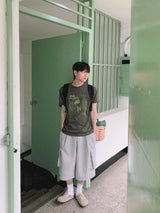 Structured Cargo Utility Bermuda Shorts