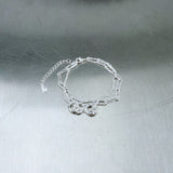 Dual Ring Layered Chain Bracelet