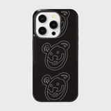 ビッグマーマーベアーズガラスバンパーケース (glossy / black)