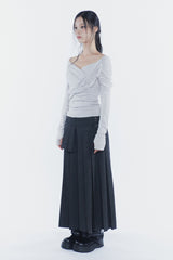 ソフトドレープオフショルダートップ light grey