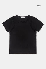 ユーマレイヤードリブTシャツ