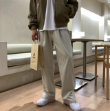  Wonderant Cotton Ton-Tuck Banding Wide Pants