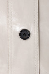 Eco Leather Half Jacket (Ivory)