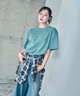 UNISEX スタッズケミカルT グリーン
