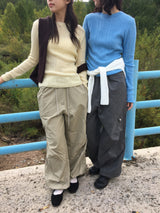 Twist Out Rivet Pants(2color)