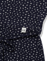フラワー レース スリーブレス(NAVY)