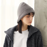 VA Patch Wide Brim Knit Bucket Hat / Gray