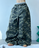 SEMI-WIDE BALLOON MILITARY PANTS🤎💚