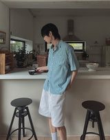 Lion Stripe Half Shirt