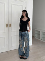 brenn dustie denim pt (2 color)