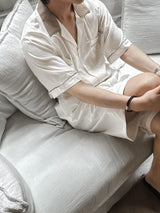 ASCLO One Tuck Cotton Half Pants (4color)