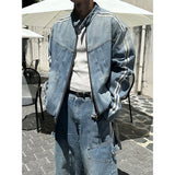 [F/W] Track line biker denim jacket