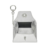 ハートロックキーリングマルチポーチカードウォレット Silver