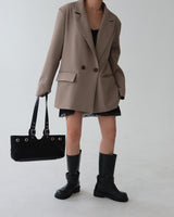 Step Oversized-Fit Blazer Jacket