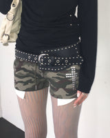 Cross pocket shorts