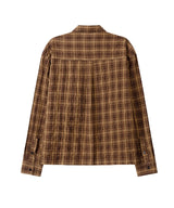 Tona Wrinkle Crop Check Shirt