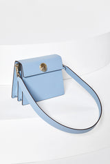 LUVEL shoulder mini leather bag / Pastel Blue