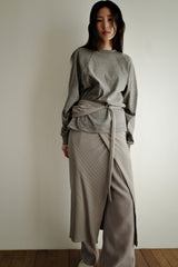 Raglan pigment long sleeve, Grey