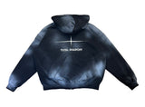 Unisex Tie Dye Over Hooded Zip-Up 2C