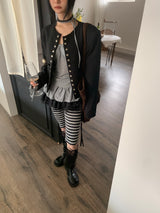 bibi stripe biker shorts