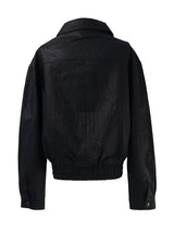 スクラッチレザーカラージャケット (unisex)