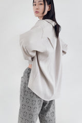 Stretch roll up shirt, Beige