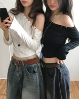 deond silver suede belt